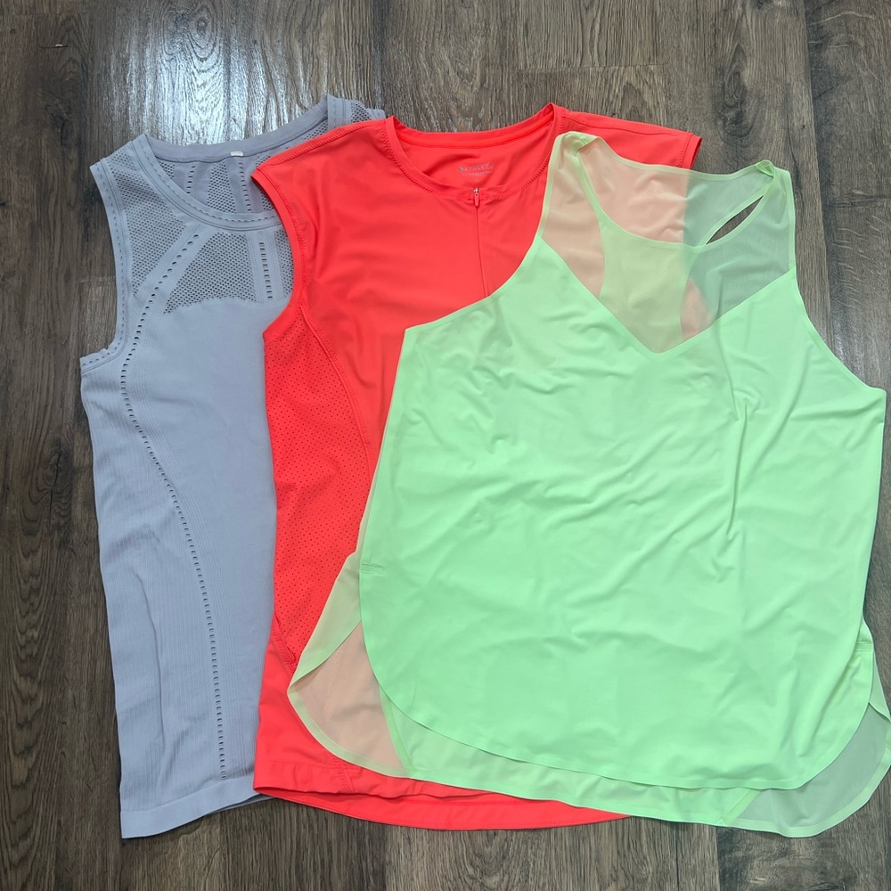 3 Athleta Women’s Assorted Color Tank Tops